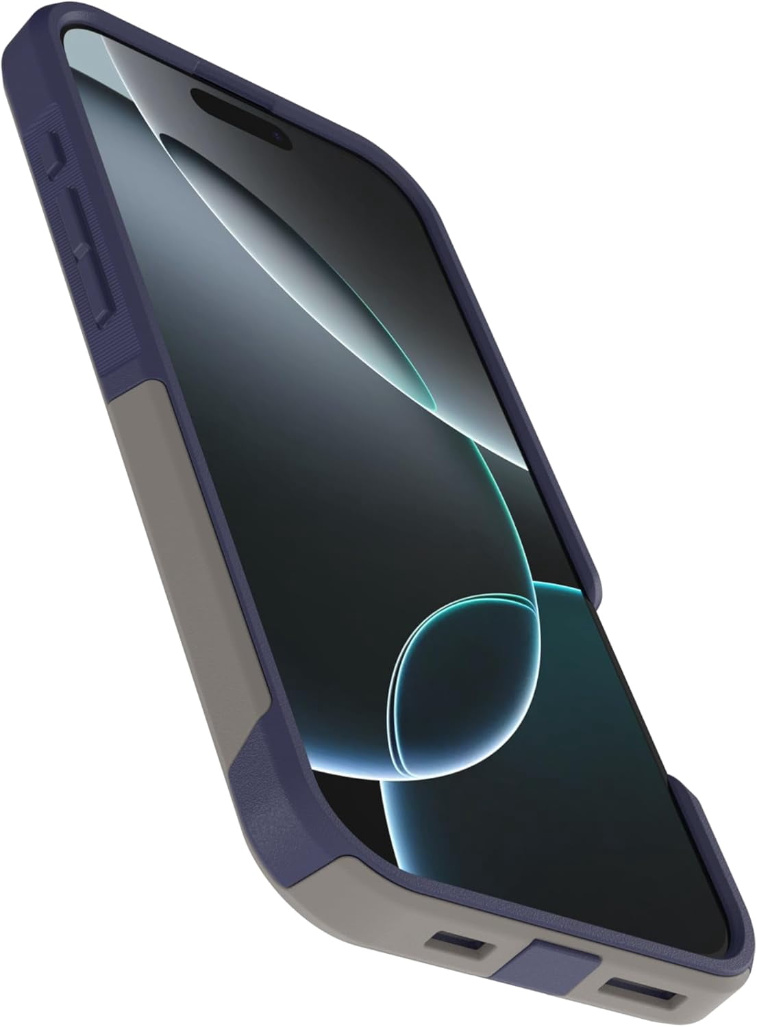 OtterBox iPhone 16 Pro Max (Only) - Commuter Series MagSafe Case - Fogbound Blue (Grey & Blue) - Built-in Magnets - Slim & Tough - Pocket-Friendly - with Port Protection
