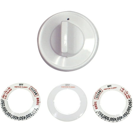 - Range Kleen Single Replacement Knob Kit, Gas Ranges, White, 6 Pieces
