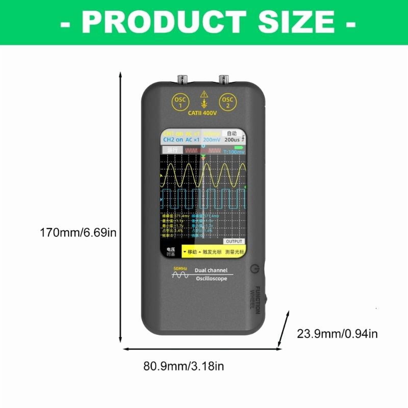 CEORPER 50MHz Digital Storage Oscilloscope With 480x320 Resolution Display