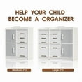 thumbnail image 2 of Kids Toy Storage Organizer with Drawers Grey and White for Home Nursery School, 2 of 8