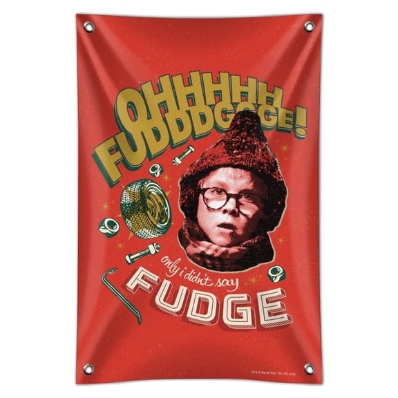 A Christmas story Only I didn't say Fudge Home Business Office Sign