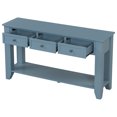 thumbnail image 6 of Euroco 55.4" Modern Console Table with 3 Drawers,2-Tier Sofa Table Behind Couch Entryway Table with Bottom Storage Shelf for Living Room,Foyer,Blue, 6 of 8