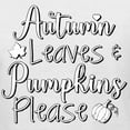 thumbnail image 6 of Wild Bobby Autumn Leaves and Pumpkins Please Black and White Distress Filter Halloween Women Racerback Tank Top, White, Small, 6 of 6