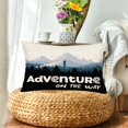thumbnail image 2 of Adventure on The Way Pillow Covers 12x20 Inch World Park Nature Mountain Trees Throw Waist Pillow Cases Summer Farmhouse Decorations Cushion Cover Cotton Linen, 2 of 6