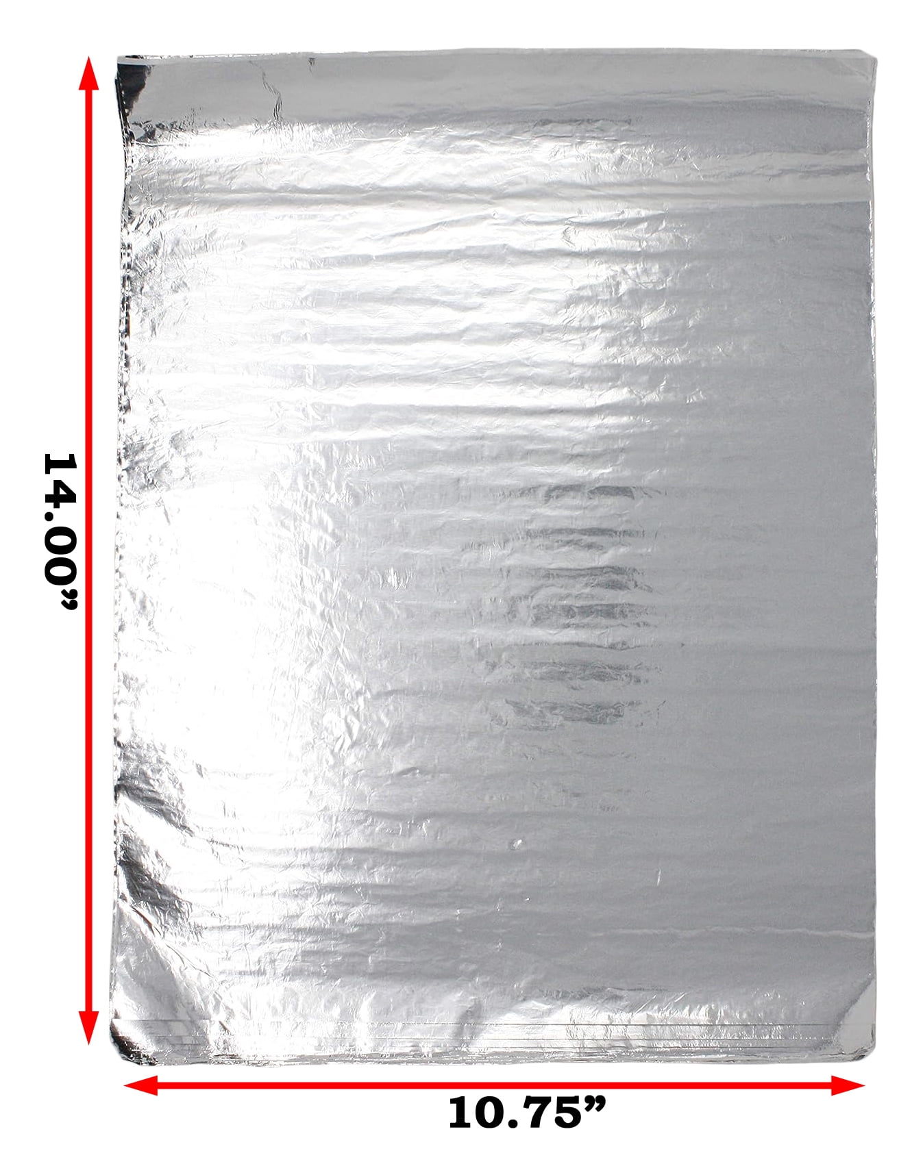 Bits N Things Insulated Foil Sandwich Wrap Sheets | 10 3/4" x 14" - Pack of 500