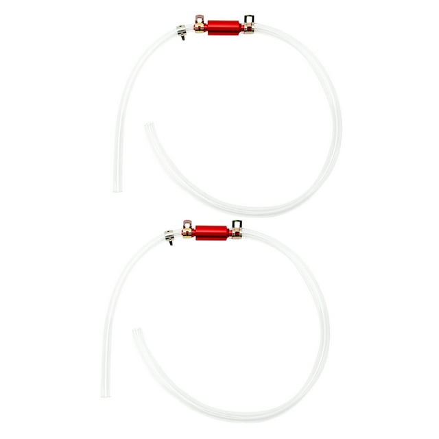 Brake Fluid Bleeder Hose,1Pair Brake Bleeder Hose Brake Bleeder Hose One Way Check Valve Tube Bleeding Tool Kit Rugged and Tough