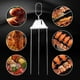 thumbnail image 5 of Juego de Brochetas para Parrilla de 3 Vías, Brochetas de Camarones para Asar, Tenedor para Barbacoa Semiautomático Reutilizable, Palito de Kebab para Exteriores, 5 of 8