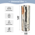 thumbnail image 3 of Plastic Vase 11.8"×3.9" Translucent Cylinder Vase Durable Flower Vase Storage Bottle for Modern Home Wedding Decor Vertical Stripes, 3 of 6