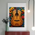 thumbnail image 2 of Diamond Art Kit for Adults, Floral Acoustic Guitar Artistry Diamond Painting for Adults Beginners, 5D DIY Diamond Art Painting Kits, Colorful Diamond Painting Craft for Home Decor 12x16, 2 of 7