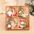 thumbnail image 2 of Caja de madera de Navidad Colgante de madera Adornos de madera de anciano sin rostro Colgante de adornos de árbol de Navidad, 2 of 6