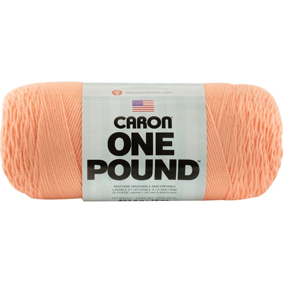 Caron One Pound Yarn, Peach