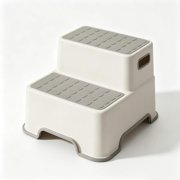 Two‑Step Toddler Step Stool, Anti‑Slip Plastic Kids Foot Stool for Toilet Training & Sink, Bathroom Kitchen Safety Stool
