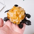 thumbnail image 4 of 1PC Natural Crystal Amethyst Cluster Turtle Statue Original Gem Citrine Rough Raw Stone Crystal Decorative Night (Citrine), 4 of 6