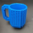 thumbnail image 1 of Taza de café de ladrillo para construir, taza de bloques de construcción creativos con 1 paquete de bloques aleatorios, regalos novedosos para niños, hombres, mujeres, cumpleaños, Navidad, azul, 1 of 5