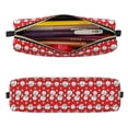 thumbnail image 3 of Ratiio Cute Baseball Pattern Leather Pencil Case, Pencil Pouch with Durable Zipper, Compact and Stylish Organizer for Stationery, Art Supplies, Travel Essentials, 3 of 8