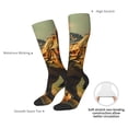 thumbnail image 4 of Fotbe Realistic Style Forest Dinosaur Calcetas Divertidas Estampadas para Hombre y Mujer, Calcetas de Algodón hasta la Rodilla para Caminar, Correr, Enfermería y Embarazo, 4 of 6