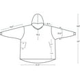 thumbnail image 5 of Nestl  Warm Oversized Unisex Wearable Blanket Hoodie - Reversible Cozy Snuggle Hoodie Blanket - Giant Sweater Blanket Hoodie Kids - Burgundy/Rainbow, 5 of 5