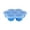 Blue, variant on 7 Cavity Silicone Food Freezer Tray with Lid Stackable Ice Cube Mold for Homemade Purees Milk DIY(Mint Green-16x16x4cm)