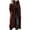 Wine, variant on Vedolay Women's Coat Womens Oversized Casual Distresse Mid Long Casual Jacket Casual Coats, L