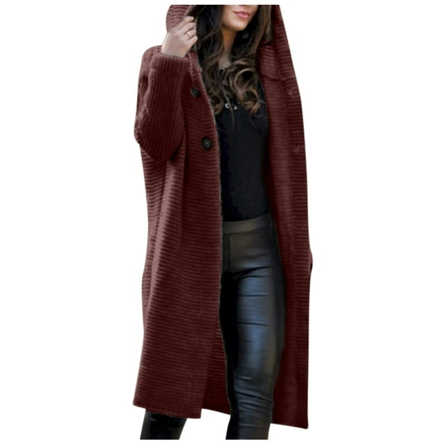 LBECLEY Womens Bed Jackets Womens Autumn and Winter Cardigan Ribbed ...