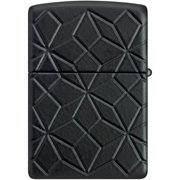 Zippo 46756 Armor Crystal Design Matte Black Metal Pocket Lighter