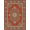 Red, Pattern 1, variant on ODIKA 8'x10' Washable Area Rug Boho Faded Large Crimson Field Featuring Ornate Scrollwork Bohemian for Dining Room, Office, Lounge, Non-Slip Chair-Friendly Mat