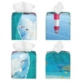 thumbnail image 2 of Naloa Lighthouse Sea Port Tissue Box CoverLeather Tissue Holder Square Facial Tissue Case Facial Paper Organizer Dispenser for Bathroom, Vanity Countertop, Tabletop, Car, 2 of 8