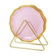 thumbnail image 3 of Juego de 6 platos reutilizables apilables para servir, plato de cocina, plato de porcelana china Rosa, 3 of 9
