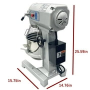 INTBUYING Electric Dough Mixer Kneading Machine with 10L Stainless Steel Bowl 3 Speeds Adjustable