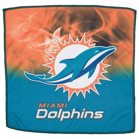 Miami Dolphins 16 x 16 On Fire Bowling Towel