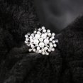 thumbnail image 6 of Women's Shawl Wrap Stole with Pearl Rhinestone Brooch Pin, Bridal Long Shrug Cape Winter Warm Scarf Wrap for Wedding Party, 6 of 7