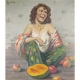 thumbnail image 2 of Rudolf Jelinek 12x14 Gold Ornate Wood Frame and Double Matted Museum Art Print Titled - Cigarettes Smoking Gypsies with Fruit, 2 of 4