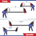 thumbnail image 3 of Juego de abrazaderas WORKPRO Minibar para carpintería, paquete de 4 unidades con abrazadera en F, 3 of 7