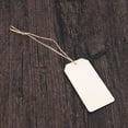 thumbnail image 5 of Kuyiluo wood tags 10pcs Unfinished Blank Wooden Hanging Tags Pendants Ornaments for Message Note Wedding Decoration Gifts Arts Crafts with Rope(80 x 40MM), 5 of 10