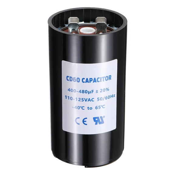 CD60 Capacitor 400-480 UF/Mfd 110-125 VAC 50/60 Hz for Electric Motor Starting