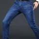 thumbnail image 3 of Pantalones ajustados para hombre, pierna recta, corte holgado, cintura alta, pantalones ajustados para hombre para verano, 3 of 8