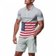 thumbnail image 1 of Eres Más Que una Camisa de Puntuación de Prueba Color Bloqueado Turndown Collar de Bolsillo Y Elástico de la Cintura Shorts Set, Vestido de Verano Casual de Poliéster, 1 of 9