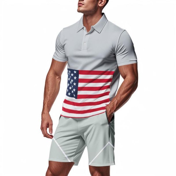 Eres Más Que una Camisa de Puntuación de Prueba Color Bloqueado Turndown Collar de Bolsillo Y Elástico de la Cintura Shorts Set, Vestido de Verano Casual de Poliéster