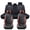 Black & Red Lines, variant on Fit for CHEVROLET BOLT EV 2024, Blue Car Seat Covers, Waterproof Faux Leather Full Set of 5 Seats Non-slip Beautify Interior, Protect Car Seats