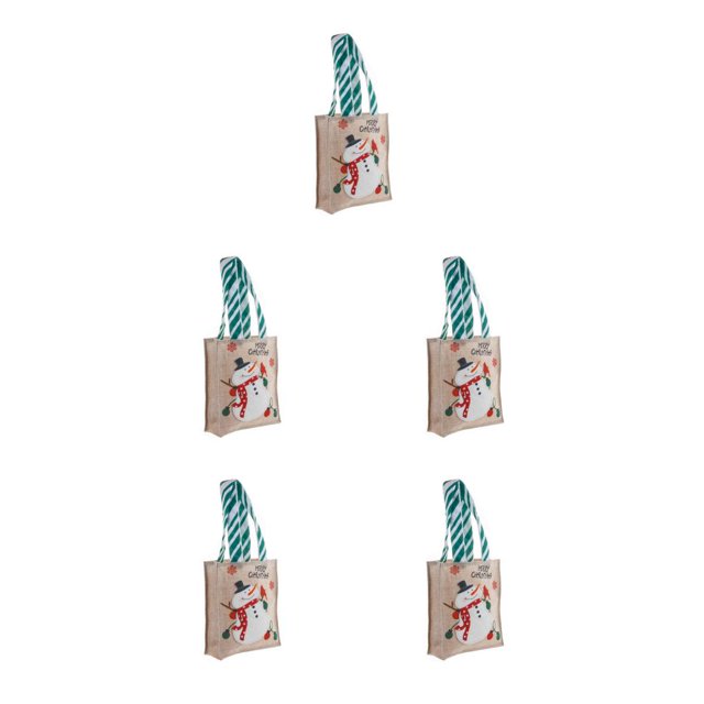 Matsuzay Bolsa de regalo de Navidad con asa Festival Bolso de Navidad Compras portátiles Granja Empaquetado Titular Decoración Muñeco de Type2 NO2