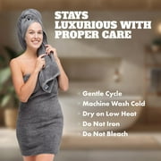 White Classic Wealuxe Collection Lightweight Cotton Small Bath Towels, Gray, 22 x 44, 6 Pack