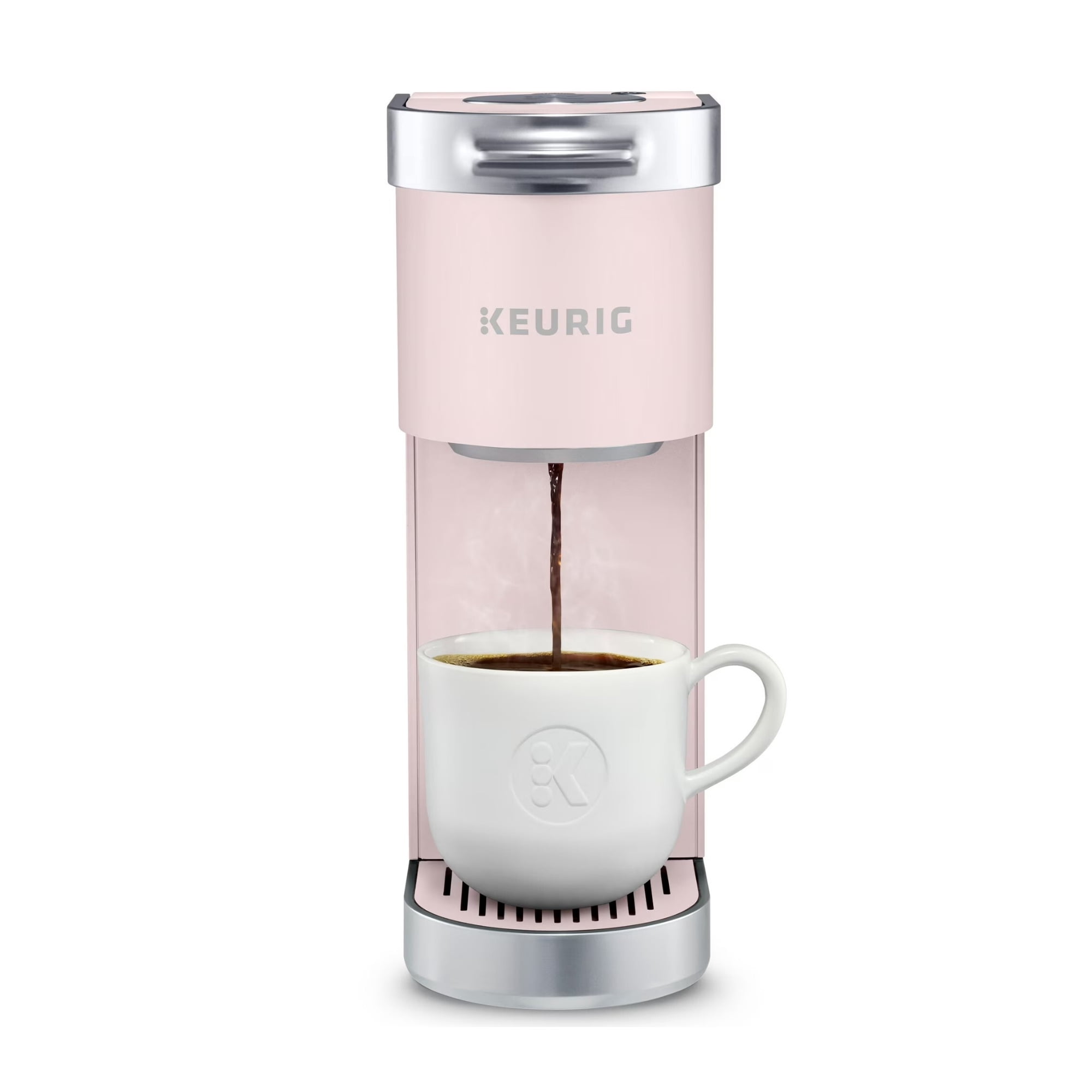 Restored Keurig K-Mini Plus Single Serve Coffee Maker with 6 to 12 Oz. Brew Size, K-Cup Pod Storage and Travel Mug Friendly (Dusty Rose, ) (Refurbished)