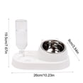 thumbnail image 4 of Pet Bowl Plastic Auto Water Dispenser Double Drinking Station No Spill Non-Slip for Small Medium Dogs Cats by MPOISVA, 4 of 7