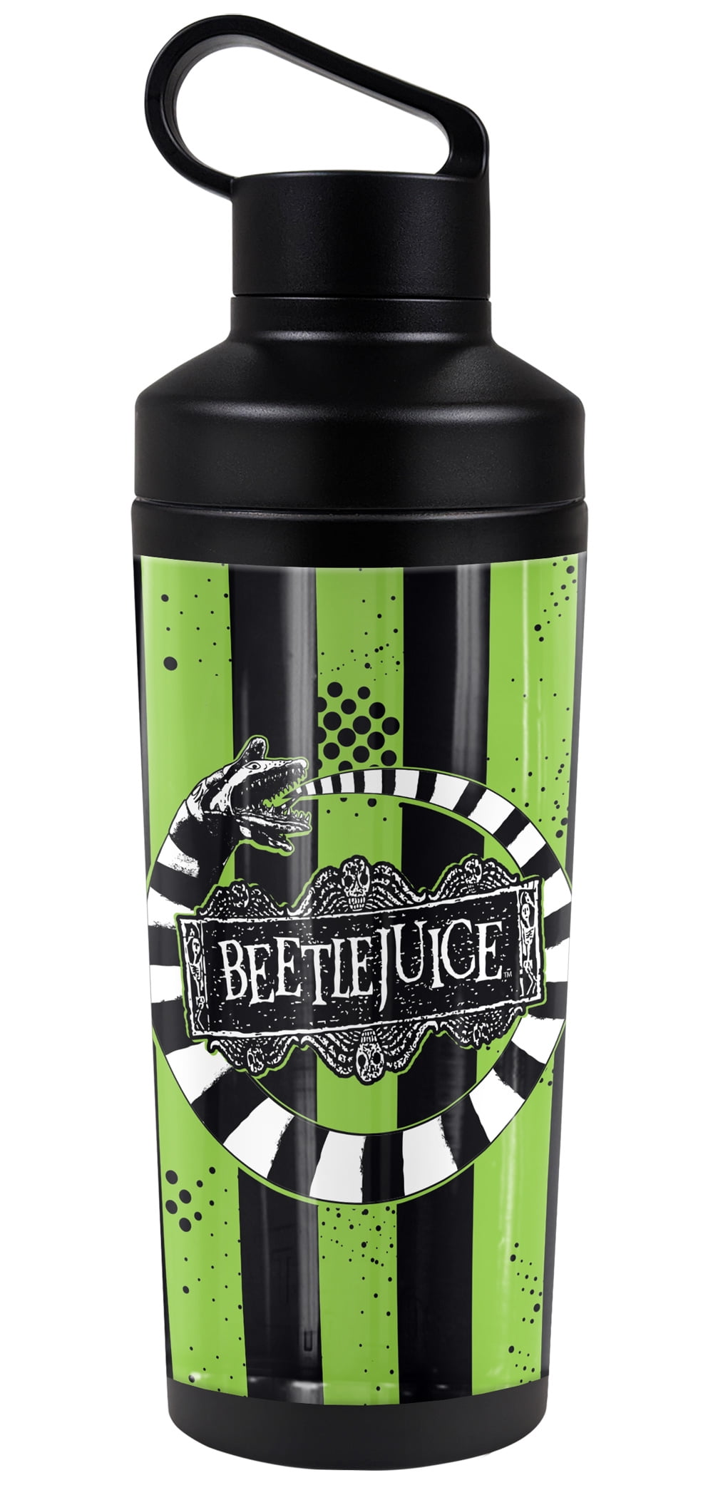 Beetlejuice Insulated Water Bottle, Spill Proof Tumbler, Hot or