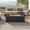 Black, variant on PUKNLY Propane Fire Pit 40000 Btu, Outdoor Rectangular 42'' Patio Heater with Stainless Steel Burner and Lava Rocks, Waterproof Cover, for Courtyard, Lawn, Patio, Deck, Swimming Pool,Gray,42*16*13 IN