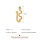 thumbnail image 2 of Joyas para la nariz: 2 anillos falsos para la nariz, pinza de serpiente, manguito nasal africano de cobre, sin perforar, juego de aros pequeños con clip, joyería para la nariz, 1,5 x 0,6 cm., 2 of 5
