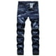 thumbnail image 1 of Jeans ajustados de moda con decoración de cremallera multibolsillo de alta gama para hombres Pompotops oipoqjl24080, 1 of 8