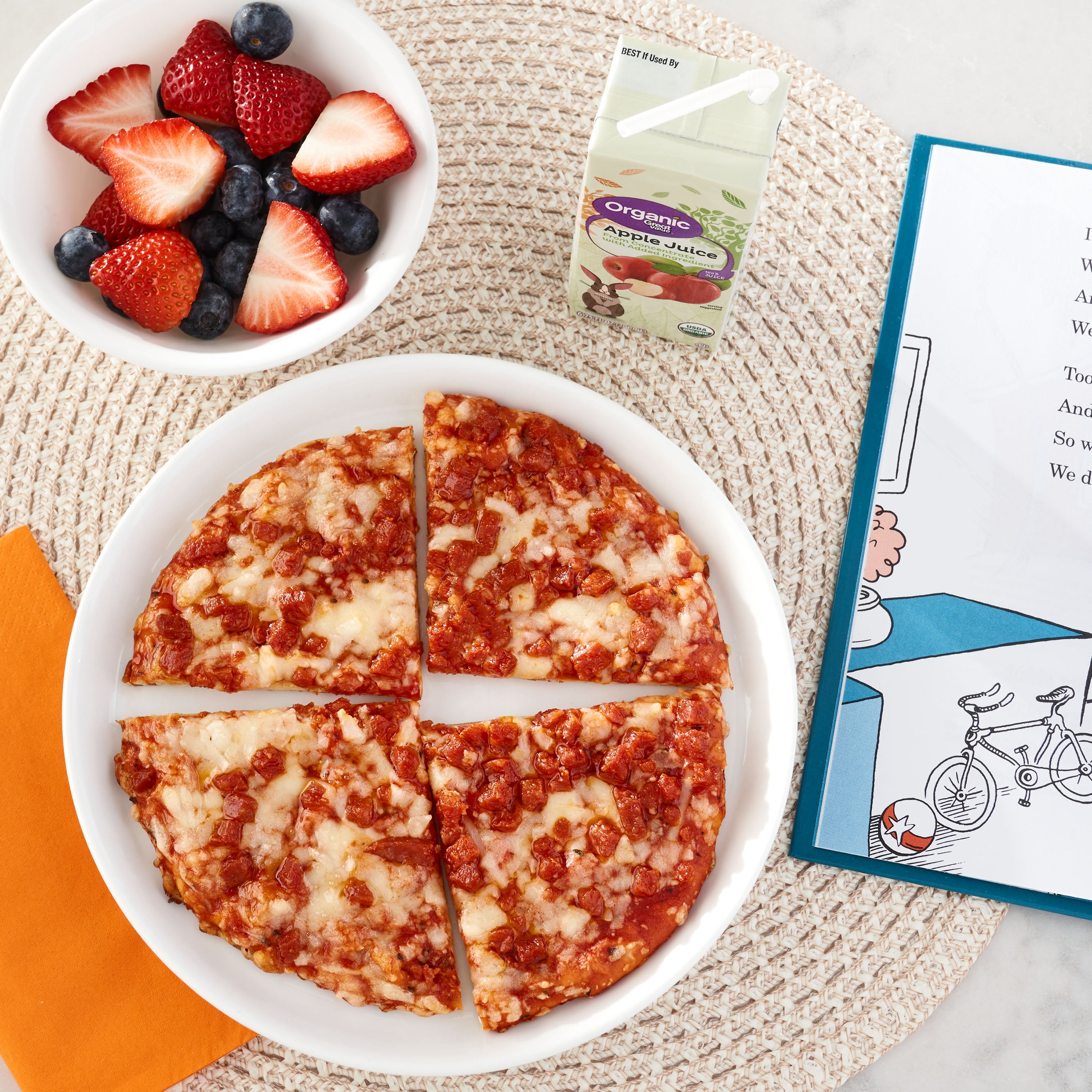 Great Value Microwavable Thin Crust Pepperoni Pizza, 7.2 oz (Frozen)