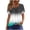 Army Green 01, variant on Tops for Women Floral Print Square Neck Blouse Casual Loose Pleated T-Shirts Beach Vacation Summer Tops Pink 3XL