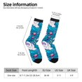 thumbnail image 4 of Goofa Swan On The Pond Printed Men's Crew Socks, Soft Durable Breathable Moisture-Wicking with Odor Control Cotton socks, 4 of 9